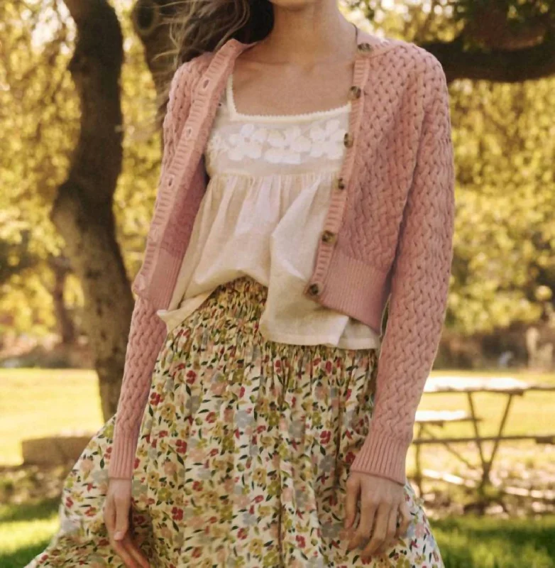 Stable Cardigan In Natural Dyed Acacia