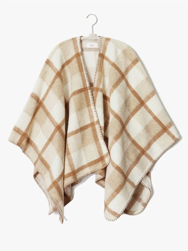 Wynter Poncho In Fawn