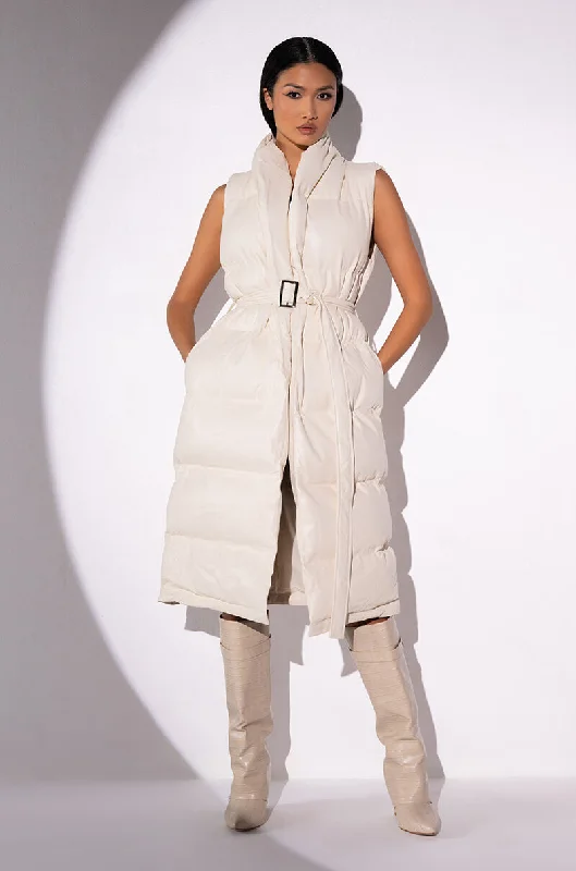 BARLOW VEST LONG PU PUFFER VEST